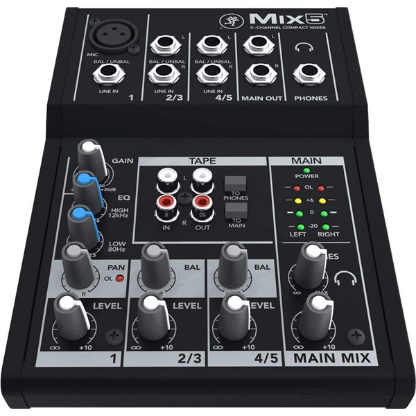 Mackie Mix5 5 Channel Live Mixer