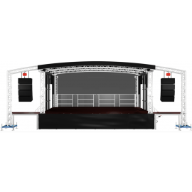 8m x 6m Mobile Outdoor Trailer Stage