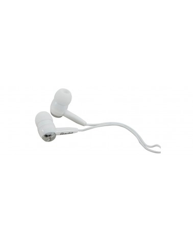 SILVER / WHITE IN EAR EARPHONES IPOD IPAD LAPTOP PHONE - FREE