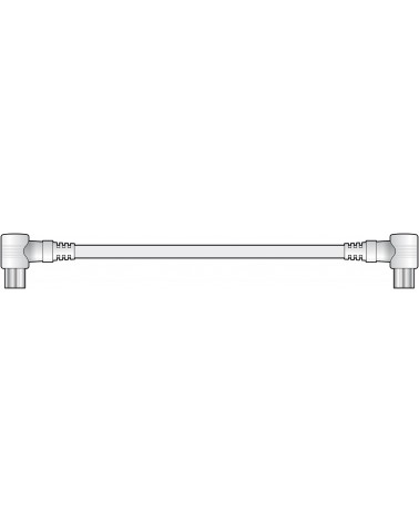 AV Link Coaxial Right Angle Plug to Plug Leads