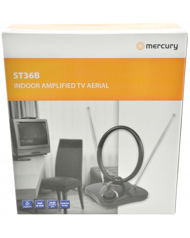 Mercury ST36B Indoor Amplified TV Aerial