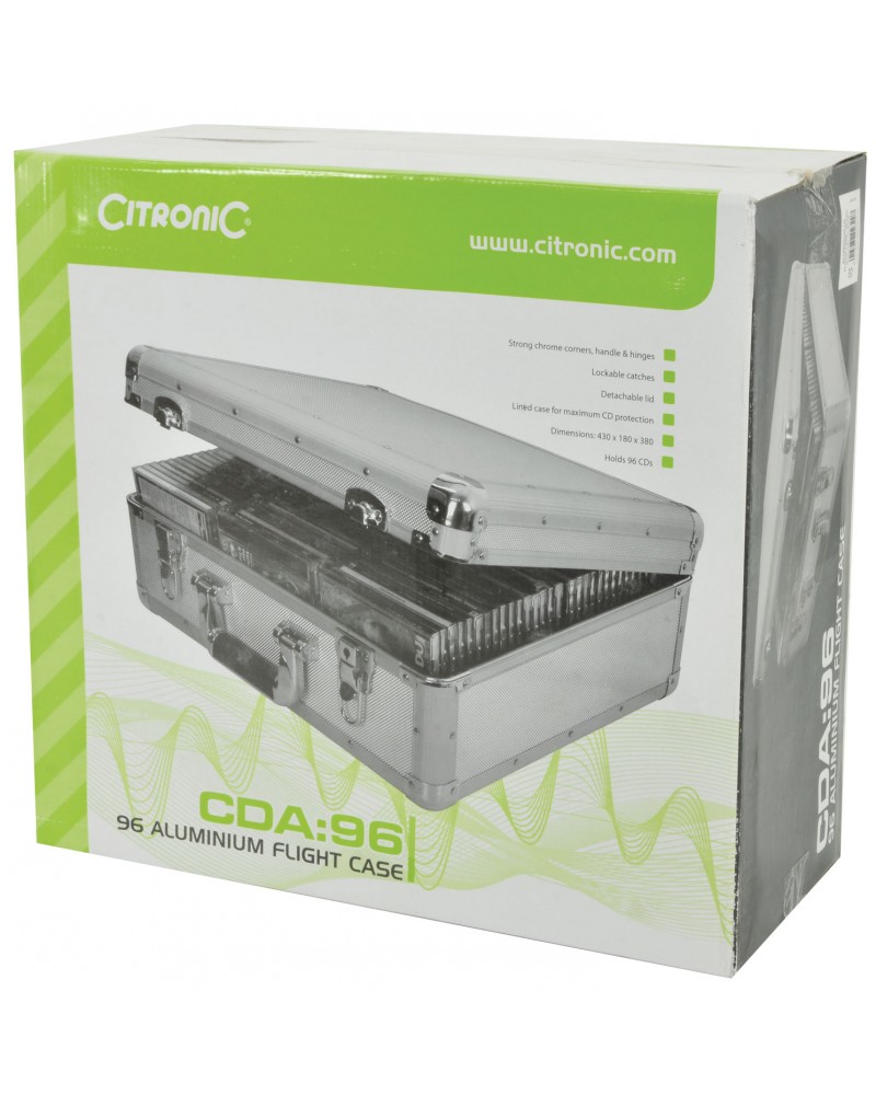 Citronic CDA96 Aluminium CD Flight Cases