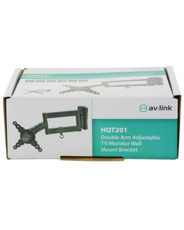 AV Link HQT201 Double Arm Adjustable TV/Monitor Wall Mount