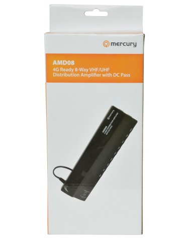 Mercury AMD08 4G Ready VHF/UHF Distribution Amplifiers with DC Pass