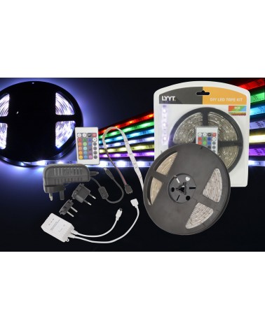 Lyyt DIY-RGB30 IP65 DIY LED Tape - 5m Multi-colour RGB
