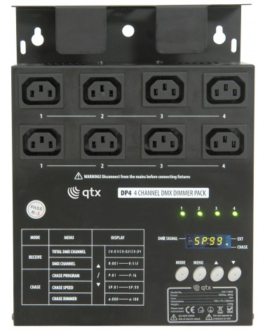 QTX DP4 4 Channel DMX dimmer pack