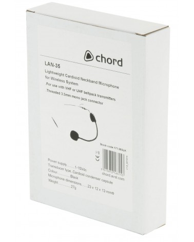 Chord LAN-35 Neckband Microphones for Wireless Systems