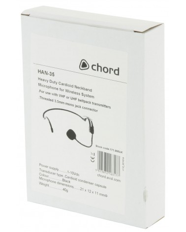 Chord HAN-35 Neckband Microphones for Wireless Systems