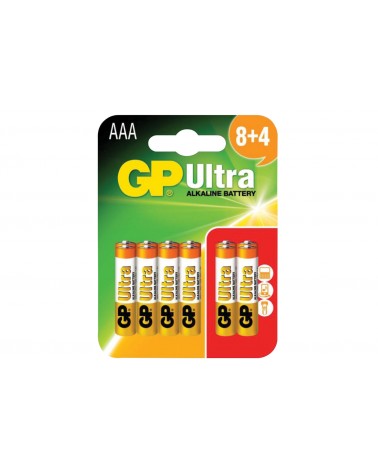 GP Battery GP Ultra Alkaline Batteries (8 + 4)
