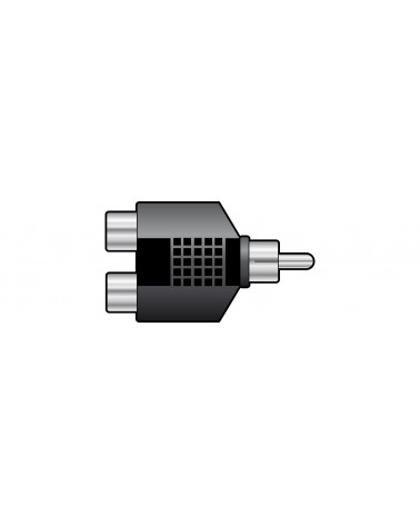 AV Link RCA Phono Plug to 2 x RCA Phono Sockets