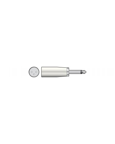 QTX 3-pin XLR Male to 6.3mm Mono Jack Plug
