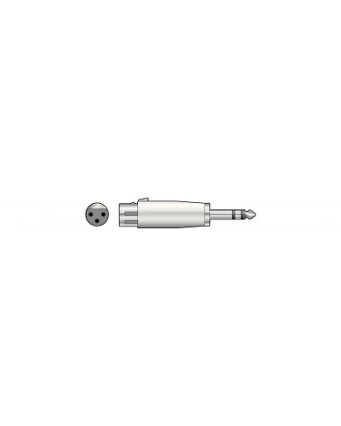 QTX 3-pin XLR Female to 6.3mm Stereo Jack Plug