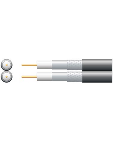 Mercury Economy Twin RG6 75 Ohms Foam Filled Coaxial Cable -