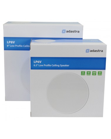 Adastra LP6V 2 Way Low Profile 100V Line Ceiling Speakers