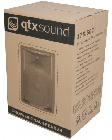 QTX QS12 QS Series Passive Moulded Speaker Cabinets
