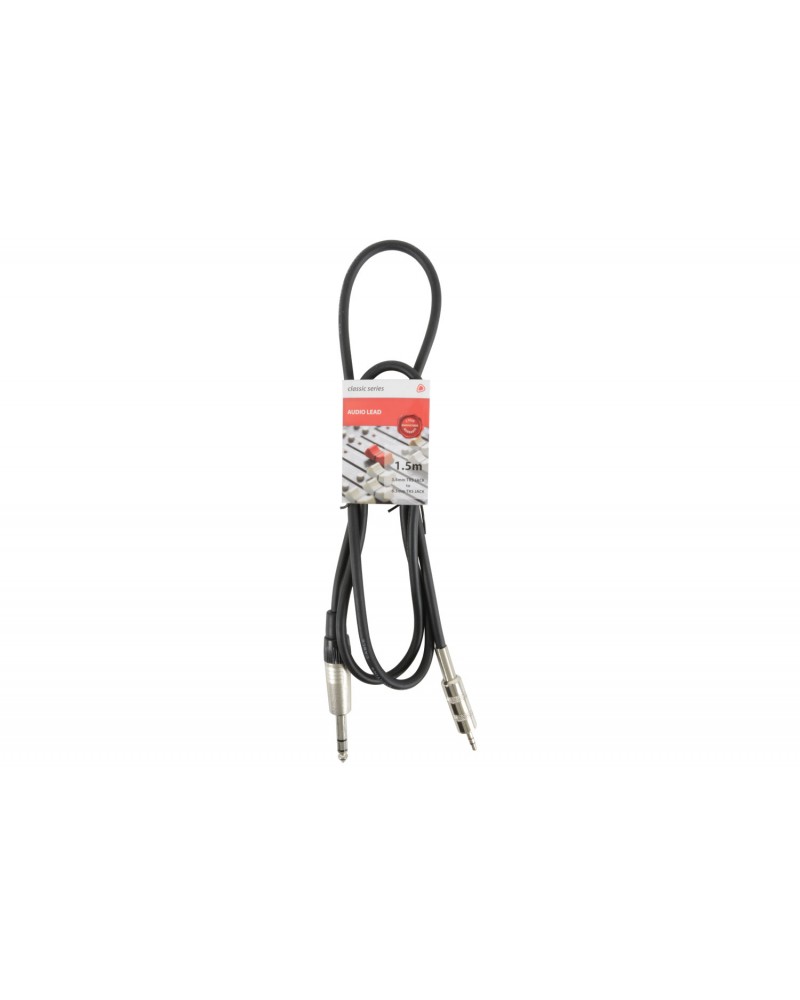 Chord S6-3J150 Classic 3.5mm TRS Jack to 6.3mm TRS Jack Leads
