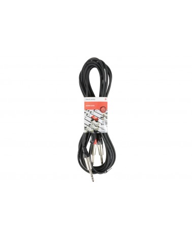 Chord S6J-2M6J600 Classic 6.3mm TRS Jack to 2 x 6.3mm Mono Jack Leads
