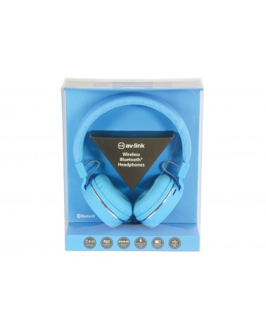 Avlink Wireless Bluetooth® Headphones Blue