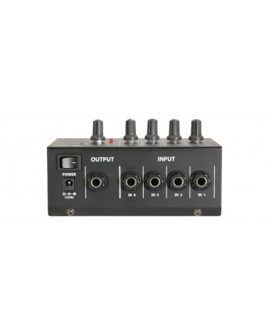 Qtx 4 Mono Channel Line Level & Instrument Mixer