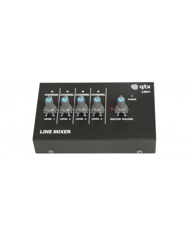 Qtx 4 Mono Channel Line Level & Instrument Mixer