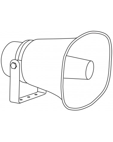 Adastra Rectangular horn speaker, 100V line, 30W rms