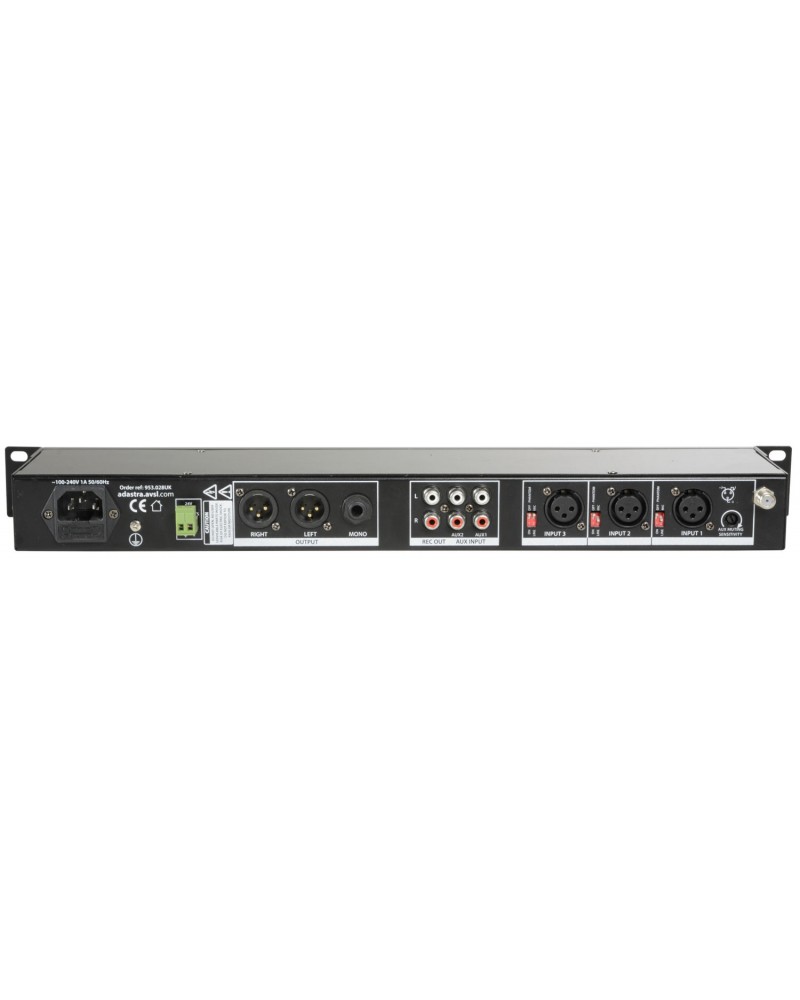 Adastra MM321 Rack Mixer + BT/USB/FM Player