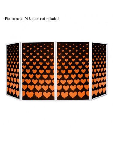 DJ Screen Heart Design Lycra (4 Pack)