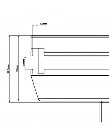 GT Stage Deck 1 x 0.5m Wood Stage Platform