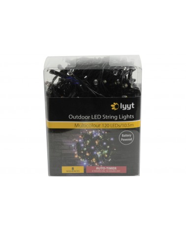 Lyyt 120 LED Battery String Light Multicolour
