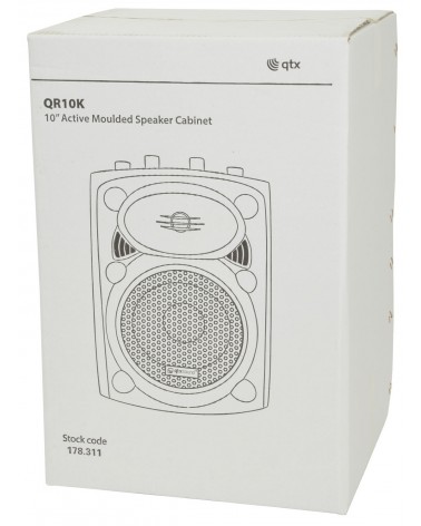 Qtx QR10K active moulded speaker cabinet - 200Wmax