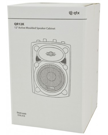 Qtx QR12K active moulded speaker cabinet - 300Wmax