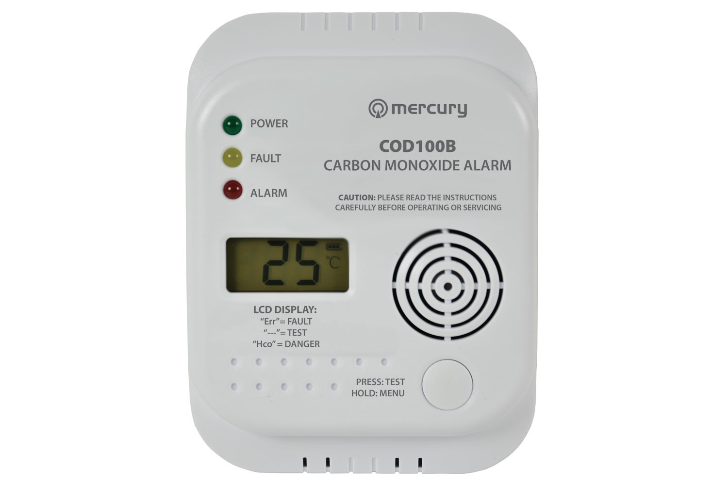 Mercury COD100B Carbon Monoxide Alarm Mercury COD100B Carbon Monoxide Alarm