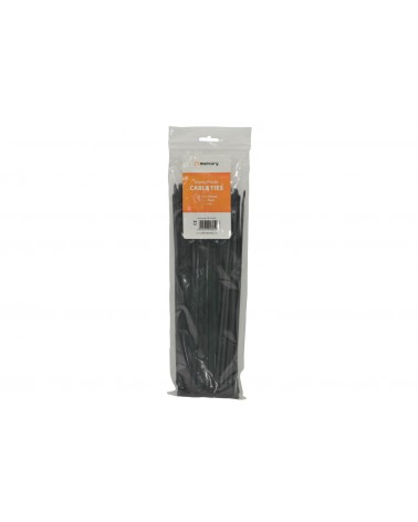 Mercury CTB48300 cable ties 4.8 x 300mm, black - bag of 100