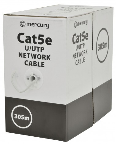 Mercury Cat5e U/UTP Network Cable 305m Grey