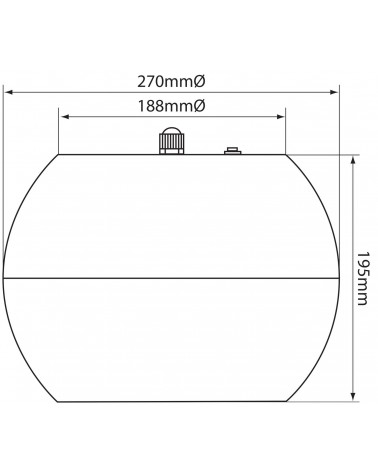 Adastra Pendant speaker 16.5cm (6.5") - white