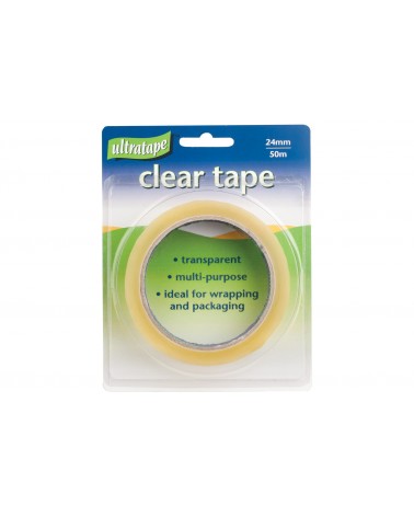 Ultratape Clear Tape 24mm x 50m