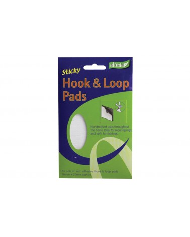 Ultratape Hook & Loop Pads - Set of 24