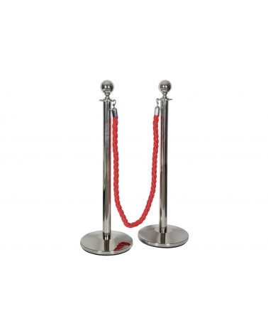 Citronic VIP Queue Barrier Posts and Rope Set