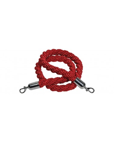 Citronic Twisted Red Security Rope with Hooks 1.5m