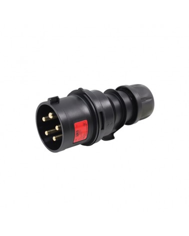 32A 415V 3P+N+E Black Plug (025-6xs)
