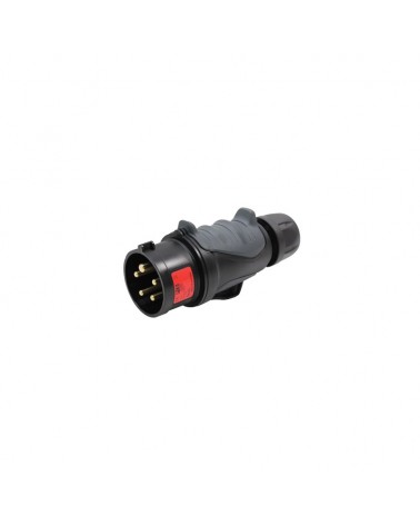 16A 415V 3P+N+E Black Plug (0153-6x)