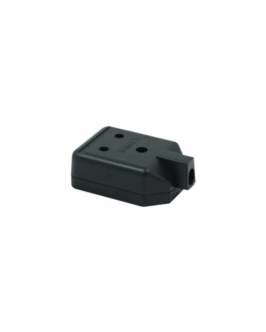 1 Gang 15A Round Pin HD Mains Socket, Black (ELS15B)