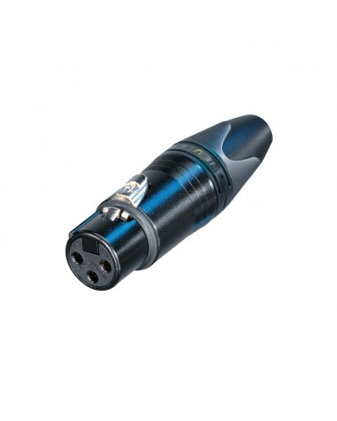 XLR 3-Pin Female Cable Socket Black NC3FXX-BAG-D (100 Pack)