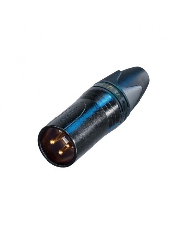 XLR 3-Pin Male Cable Plug Black NC3MXX-BAG-D (Pack of 100)
