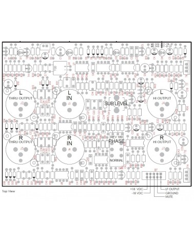 Mackie SWA1801 Input PCB Assembly Board 23020790