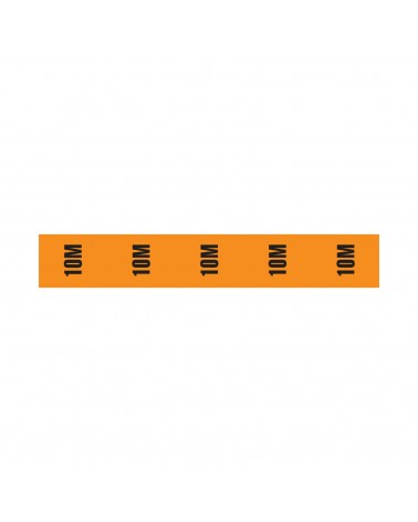 Cable Length ID Tape (24mm x 33m) - 10m Orange