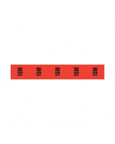 Cable Length ID Tape (24mm x 33m) - 15m Red