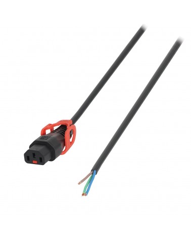 2m Bare Ends - C13 IEC Lock+ Cable PC1632