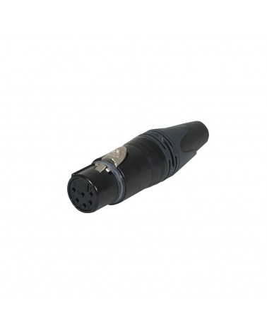 XLR 6-Pin Female Cable Socket Black NC6FXX-BAG
