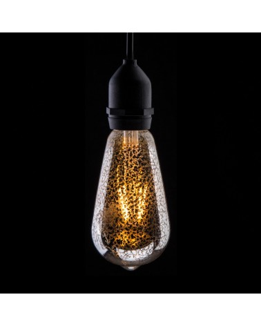 4W Dimmable LED ST64 Crackle Filament Lamp 2200K BC